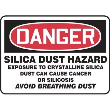 Accuform OSHA DANGER SAFETY SIGN SILICA DUST MCHG139VS MCHG139VS